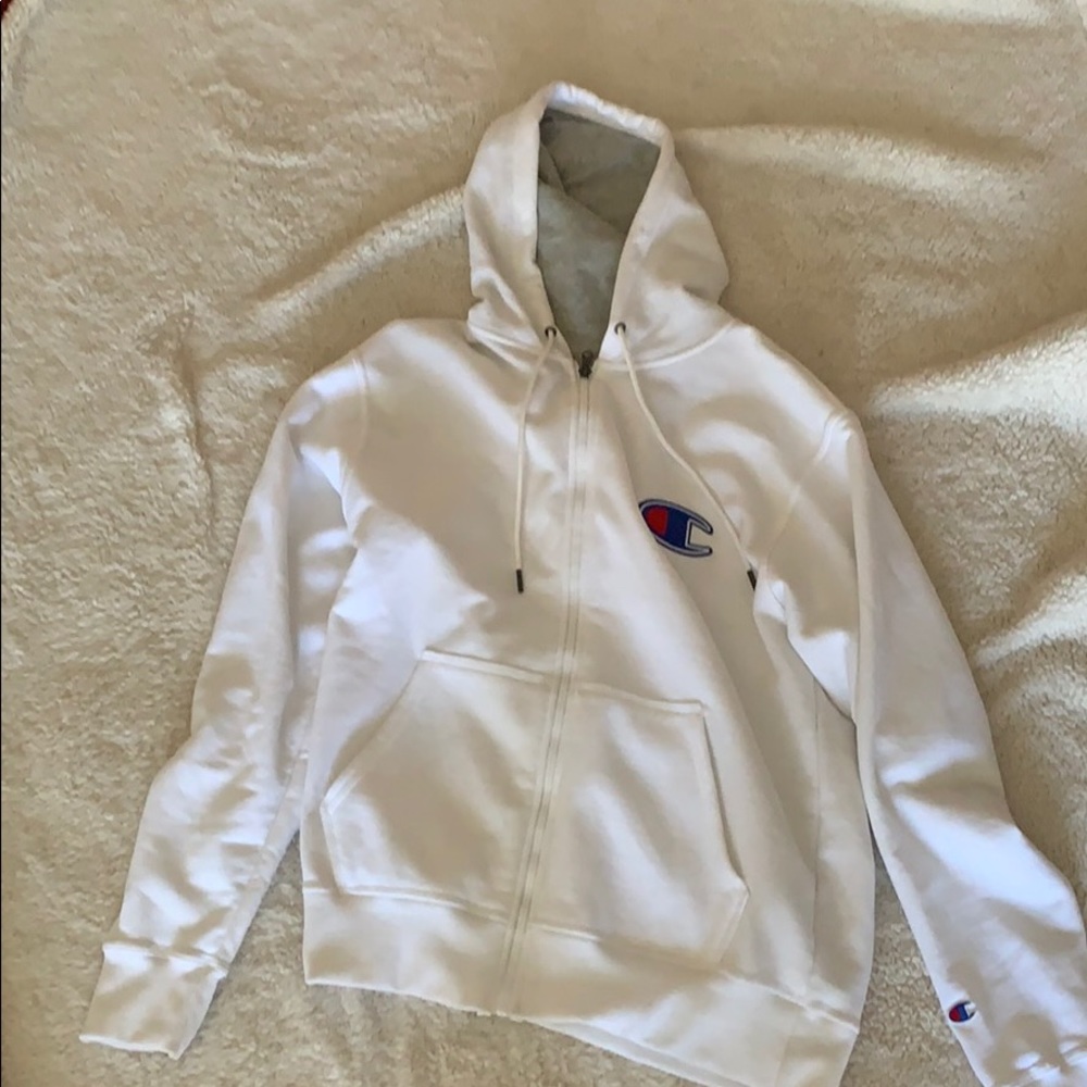 Champion White Hoodie